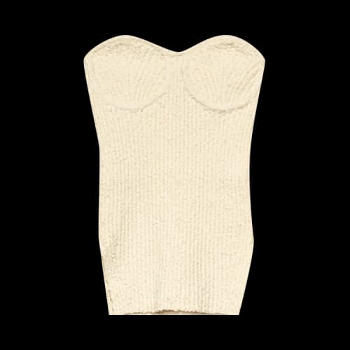 Helmut Lang Knit Bustier 'Muslin'