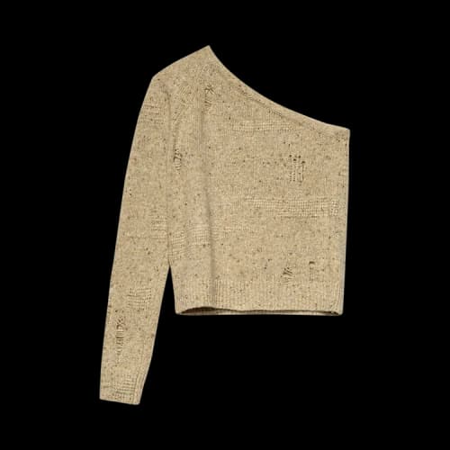 Helmut Lang Distressed Top 'Sandstorm'