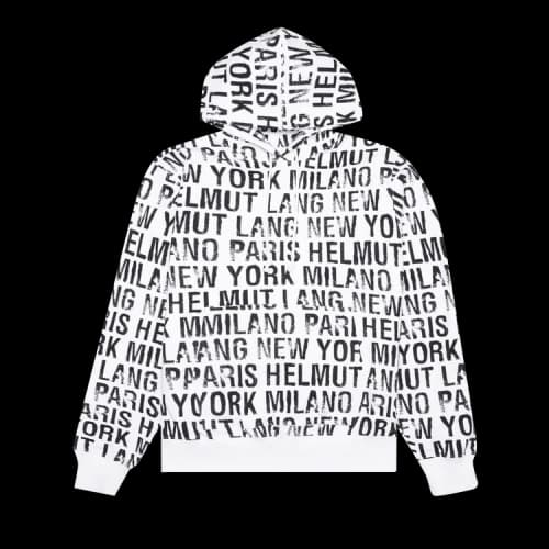 Helmut Lang All Over Hoodie 'White'