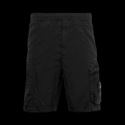 Stone Island Logo Patch Shorts 'Black'
