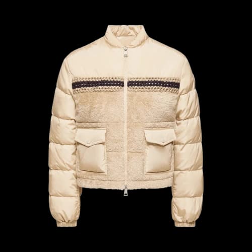 Moncler Women's Achillee Zipper Jacket Camel
