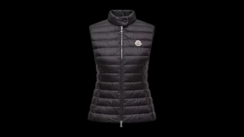 Moncler Women's Igens Stand Collar Vest Black