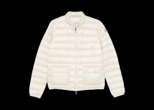Moncler Lans Zipper Stand Collar Jacket Neutral