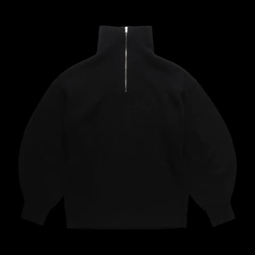 Helmut Lang Oversized Zip Sweater 'Black/Black'