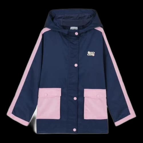 (GS) Skechers Woven Hooded Jacket 'Navy Purple'
