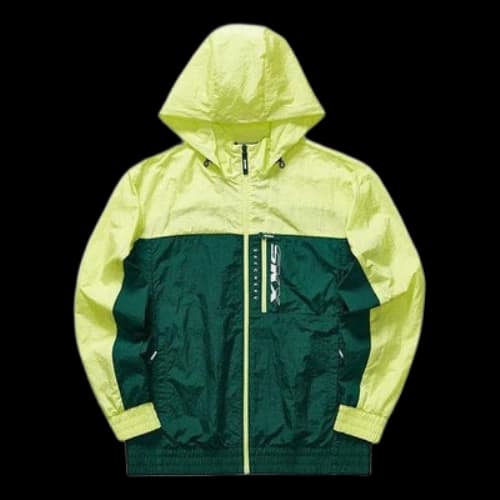 Skechers x SKX Hoodied Woven Jacket 'Green Yellow'