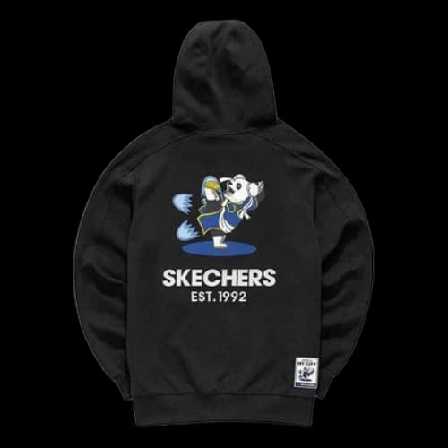 Skechers Graphic Hoodies 'Black White Blue'