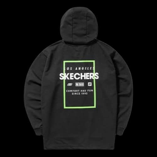 Skechers Graphic Hoodies 'Black White Green'