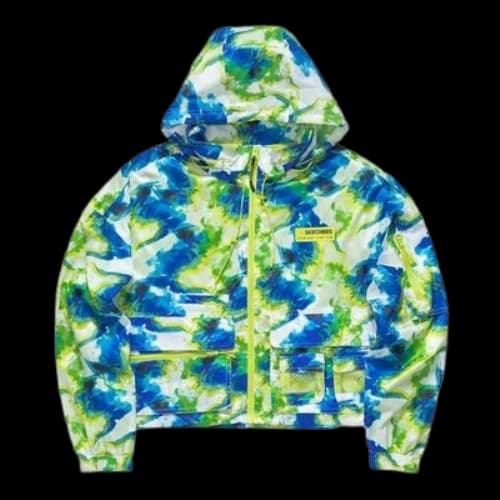 Skechers Casual Camo Hooded Jacket 'Green Blue' (Women's)