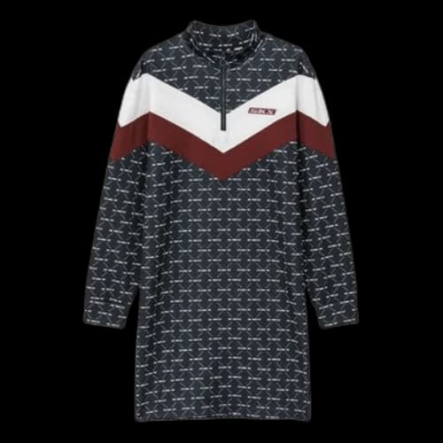 Skechers Contrast Panel Sporty Patchwork Dress 'Black White Pink' (Women's)