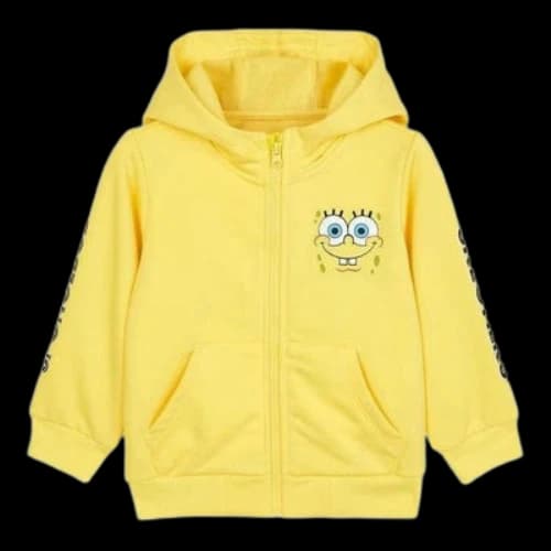 (GS) Skechers x SpongeBob SquarePants Graphic Jacket 'Yellow'