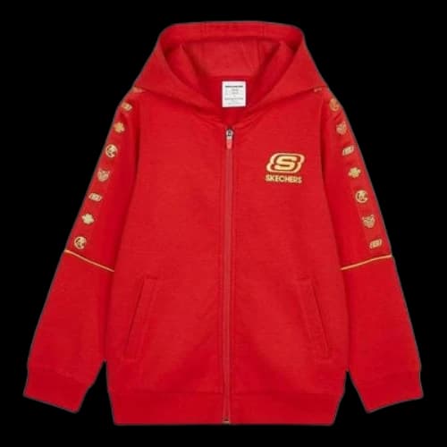 (GS) Skechers CNY Series Graphic Jacket 'Red Yellow'