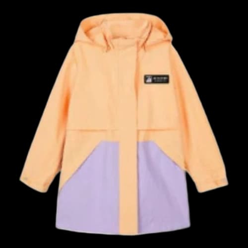 (GS) Skechers Sport Long Hooded Jacket 'Orange Purple'