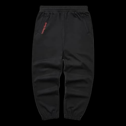 Skechers CNY Series Letter Printed Knit Sport Pants 'Black'