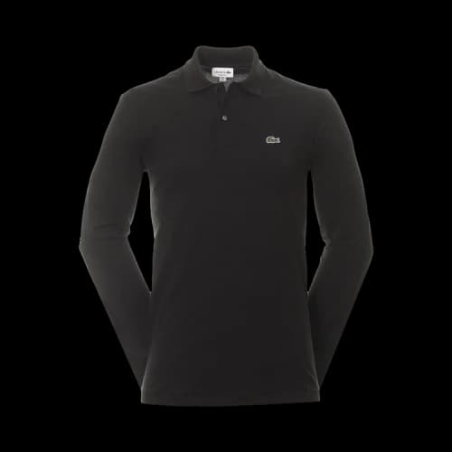 Lacoste Classic Fit Long-Sleeve Polo Shirt 'Black'