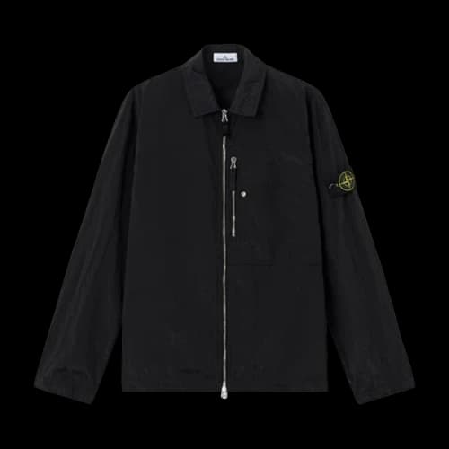Stone Island Nylon Metal Econyl Overshirt 'Black'