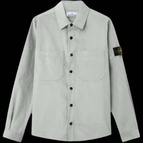 Stone Island Logo Patch Long Sleeved Shirt