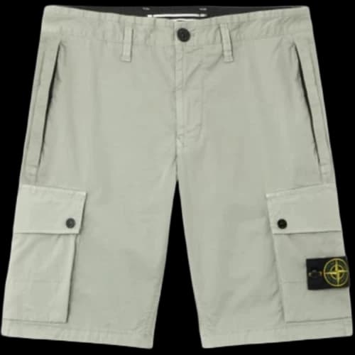 Stone Island twill cargo shorts