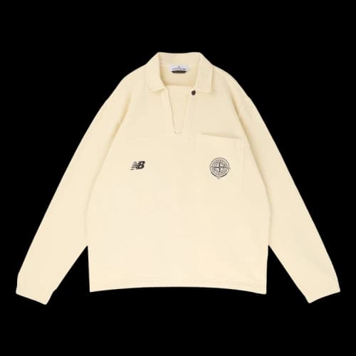 Stone Island x New Balance Long-Sleeve Polo 'Ivory'