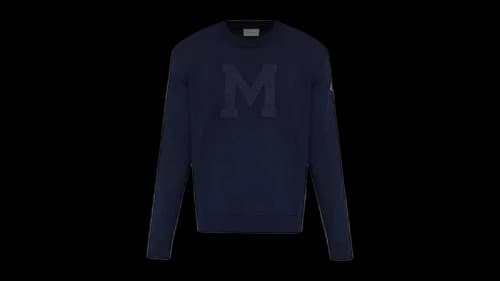 Moncler Crew Neck Top Obsidian Blue