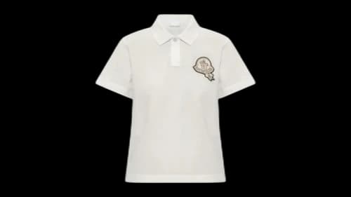 Moncler Women's SS Polo White