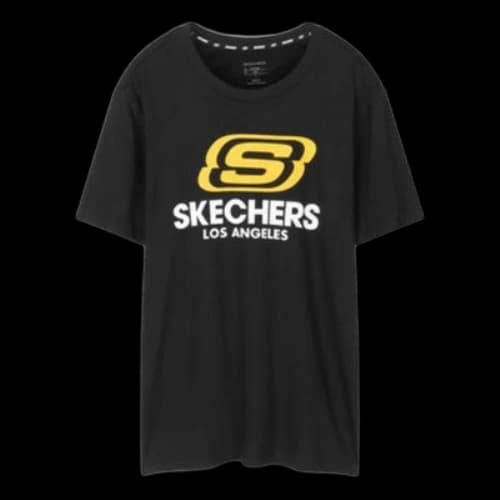 Skechers Round Neck Short Sleeve Black