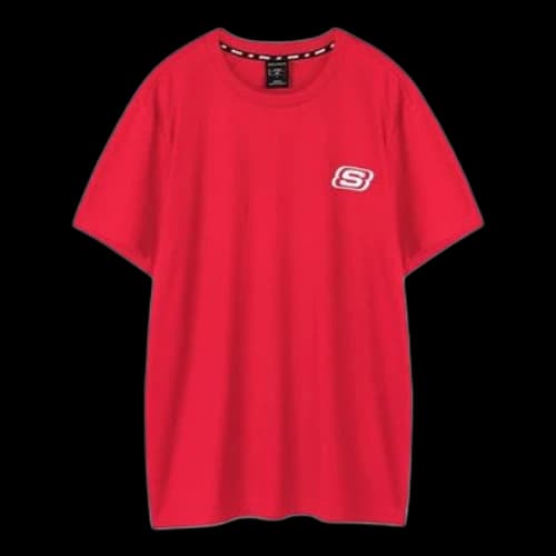Skechers Printing S Knit Short Sleeve Racing Red