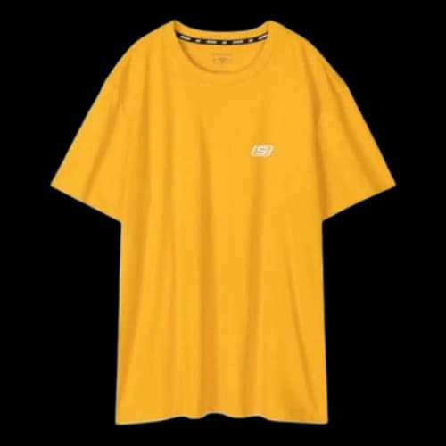 Skechers Loose Printing Breathable Short Sleeve t Yellow