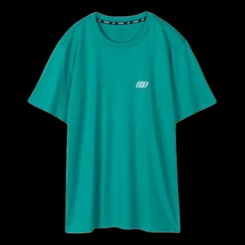 Skechers Loose Printing Breathable Short Sleeve t Blue