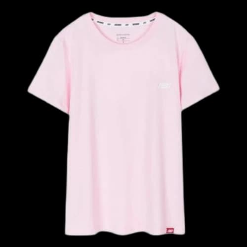 Skechers Sports Round Neck Casual Short Sleeve Pink