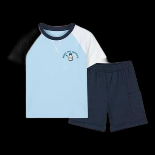 (GS) Skechers Graphic Casual Set 'Blue Black'
