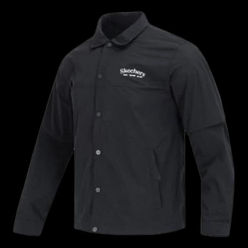 Skechers Casual Jacket 'Black Yellow'