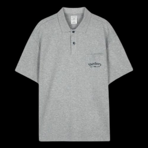 Skechers Short Sleeve Polo Shirt 'Grey'