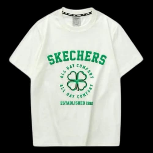 Skechers Short Sleeve Graphic T-Shirt 'White Green'