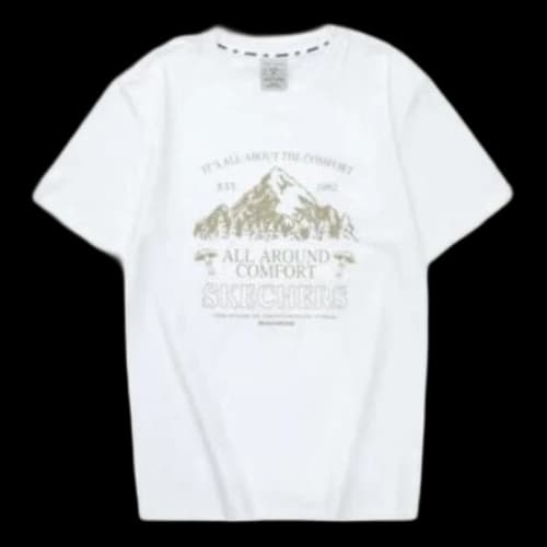 Skechers Graphic Tee 'White Tan'