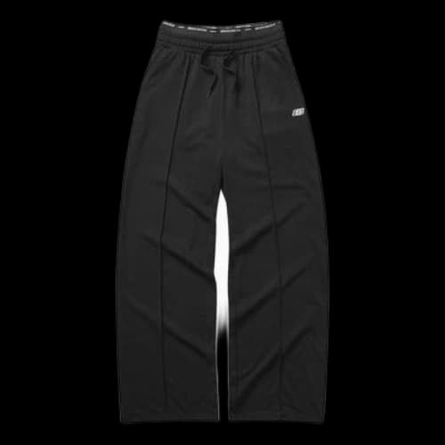 Skechers Solid Color Casual Loose Sports Pants 'Black Grey' (Women's)
