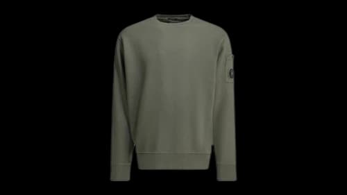 Stone Island Crewneck Logo Sweatshirt Green