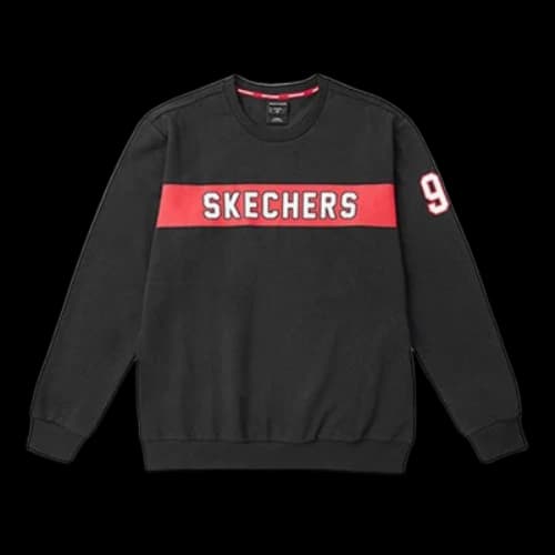 Skechers Alphabet Printing Knit Pullover Black