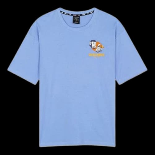 Skechers Printing Breathable Short Sleeve Unisex Blue