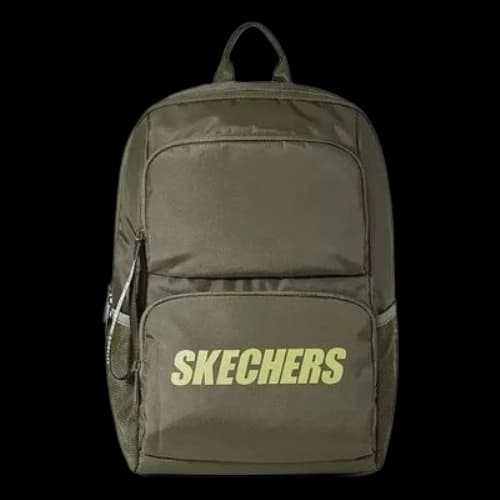 Skechers Logo Printed Backpack 'Olive Green'