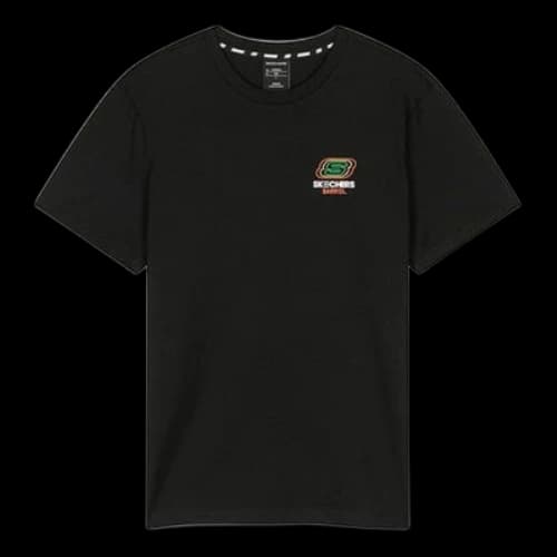 Skechers Barrel Printing Short Sleeve Black