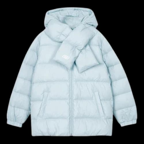 (GS) Skechers Down Jacket 'Blue Pink'