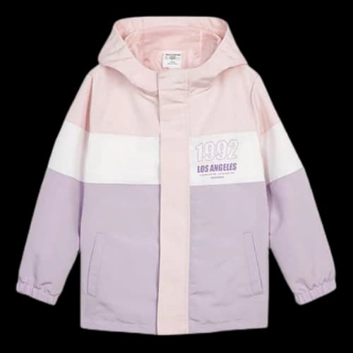 (GS) Skechers Patchwork Letter Hooded 3-In-1 Windbreaker Jacket 'Multi-Color'