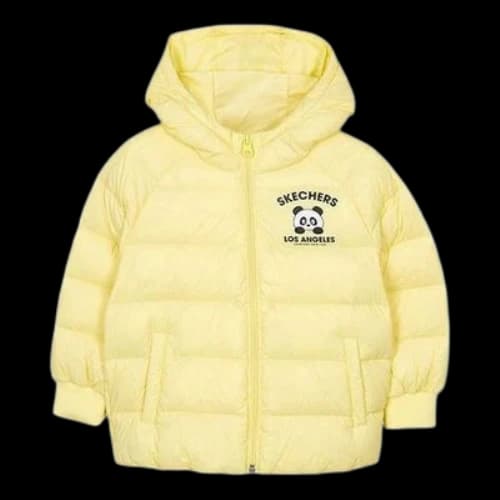 (GS) Skechers Logo Printed Graphic Jacket 'Yellow Black White'