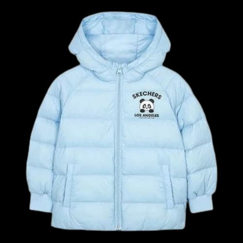 (GS) Skechers Logo Printed Graphic Jacket 'Blue Black White'