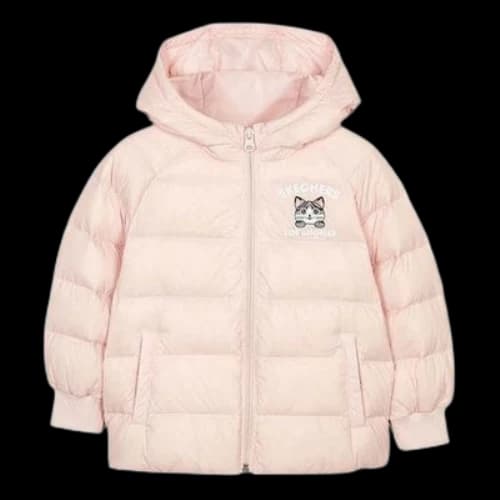 (GS) Skechers Logo Printed Graphic Jacket 'Pink Black White'