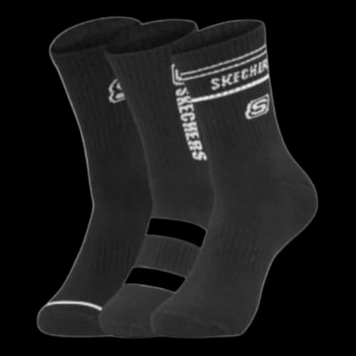 Skechers Sport Socks 3 Packs 'Black White'