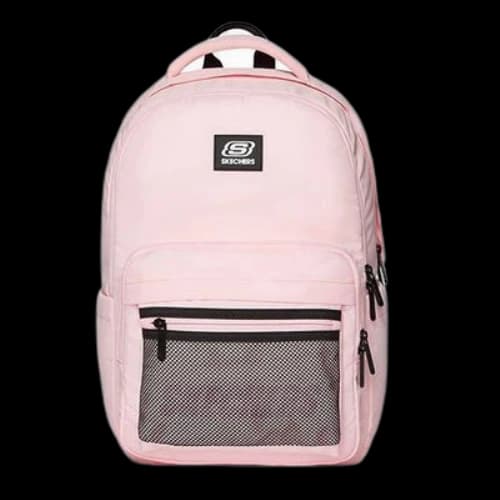 Skechers Lightweight Sports Travel Backpack 'Pink Black'