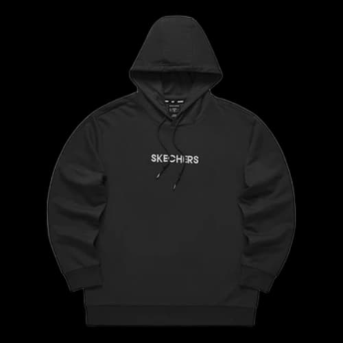 Skechers Casual Logo Printed Hoodie 'Black Pink'