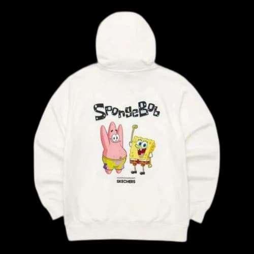 Skechers x SpongeBob SquarePants Hooded Pullover Sweatshirt 'White'